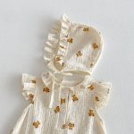 【66-90】ロンパース ベビー 可愛い くまプリント - 画像 (11)