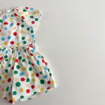 【80-130】セットアップ 女の子 花柄 カラードット - 画像 (9)