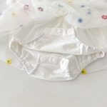 【66-90】ロンパースワンピース ベビー カラフル 花柄 刺繍 - 画像 (10)