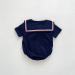 【66-90】ロンパース ベビー 蝶結び付き ポロシャツ - 画像 (8)