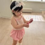 【66-90】セットアップ ベビー ボーダー キャミソール&ショートパンツ - 画像 (12)