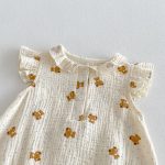 【66-90】ロンパース ベビー 可愛い くまプリント - 画像 (12)