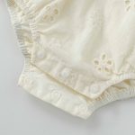 【66-90】ロンパース ベビー リボン付き 花刺繍 - 画像 (12)