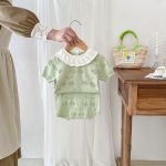 【66-100】セットアップ フリル ニット ナチュラル - 画像 (7)