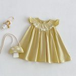 【73-120】ワンピース ベビー フリル キノコ かわいい - 画像 (5)