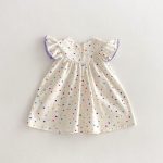 【90-140】ワンピース 女の子 フリル カラードット - 画像 (7)