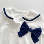 【66-90】ロンパース ベビー 蝶結び付き ポロシャツ - 画像 (13)