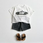 【90-150】半袖Tシャツ 乗り物 ルーズ カジュアル トップス - 画像 (10)