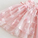 【73-120】ワンピース バタフライピンク 可愛い - 画像 (9)