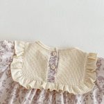 【73-100】ロンパース ベビー 蝶結び付き パープル花柄 - 画像 (13)