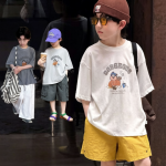 【100-170】半袖Ｔシャツ 男の子 カートゥーン ストリート風