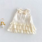 【73-120】ワンピース蝶結びクリームケーキ