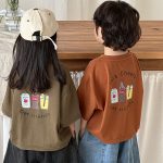 【80-140】半袖Tシャツ ソーダポッププリント ルーズ フィット - 画像 (5)
