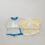 【73-100】セットアップ ベビー ダック柄 かわいい