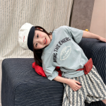 【80-130】半袖Tシャツ 女の子 刺繍 プリント シンプル - 画像 (3)