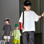 【100-170】半袖Tシャツ 男の子 シンプル 通気性拔群