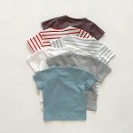 【73-100】半袖Tシャツ 肌触り 優しい 無地ORボーダー柄 - 画像 (3)