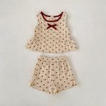 【73-130】セットアップ ベビー ノースリープ ハート おしゃれ - 画像 (4)