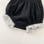 【73-110】セットアップ ベビー 女の子 チェック柄 リボン付き - 画像 (18)