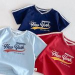 【73-120】半袖Tシャツorショートパンツ ベビー Vネックロゴ ボーダー - 画像 (19)