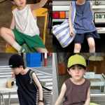 【100-170】ベスト 男の子 無地 トレンド 通気性拔群