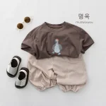 【80-130】パンツ ボトムス ベビー 韓国風 シンプル - 画像 (9)