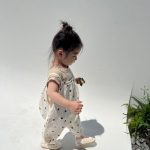 【80-130】サロペット ドットorシンプル 可愛い - 画像 (9)