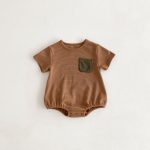 【66-100】ロンパースORサロペットORTシャツ カジュアル ボーダー - 画像 (8)
