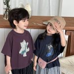 【80-140】半袖Tシャツ ねこ柄プリント ビッグシルエット - 画像 (19)