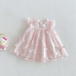 【73-120】ワンピース バタフライピンク 可愛い - 画像 (4)