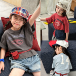 【80-130】半袖Tシャツ 女の子 刺繍 プリント シンプル - 画像 (2)