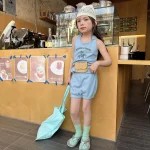 【80-130】セットアップ 女の子 英字プリント - 画像 (11)