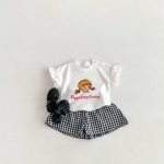【80-130】Tシャツ or ショートパンツ ベビー 女の子 フリル袖 チェック - 画像 (10)