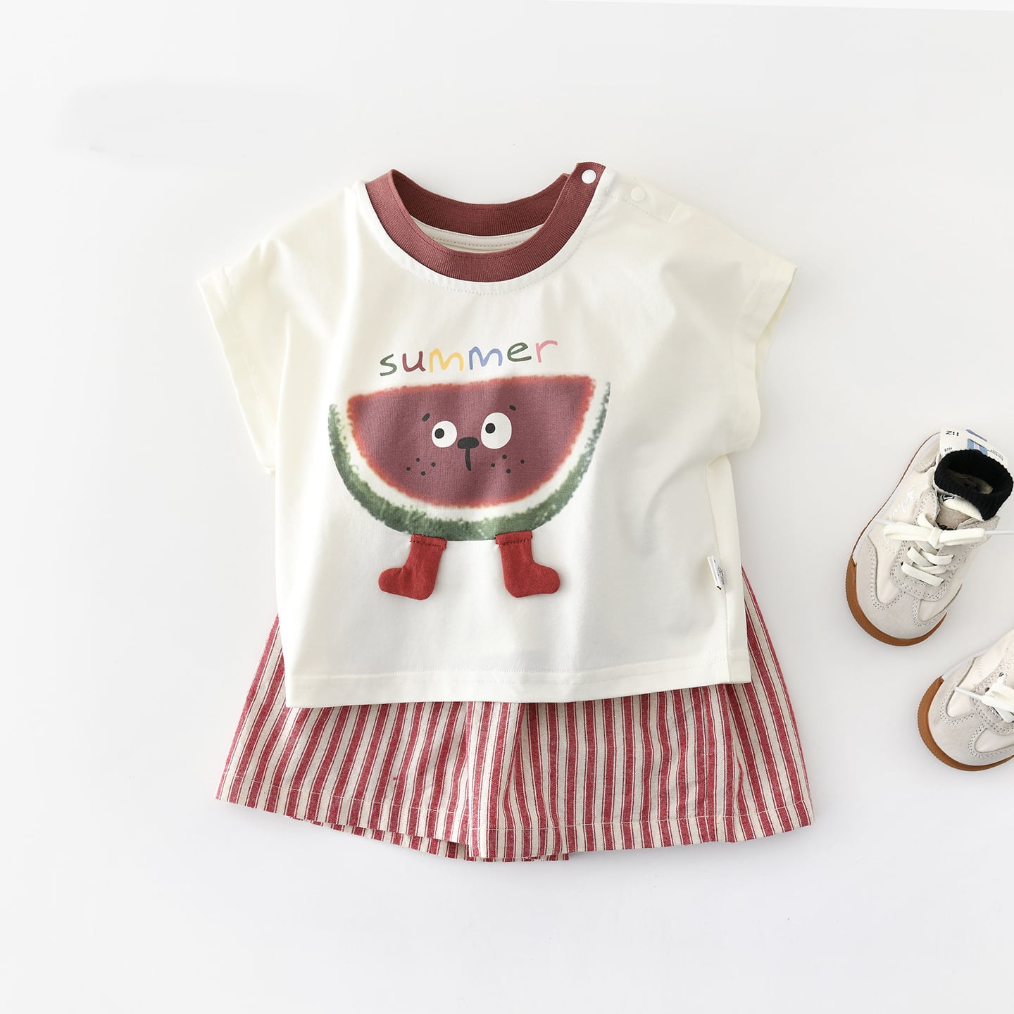 32aab632f56f05312e0b525072385d8e.jpg 【73-120】Tシャツorパンツ スイカ カジュアル - 画像 (1)