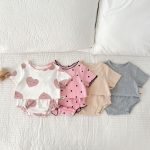 【66-100】セットアップ 可愛い リブ サマー