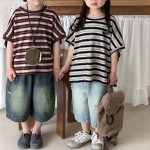 【80-140】デニムパンツ 七分丈 ヴィンテージ加工 ダメージ - 画像 (13)