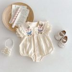 【66-90】ロンパース 可愛い ダブル ウサギ - 画像 (3)
