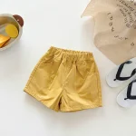 【90-140】ショートパンツ キッズ ナチュラル シンプル - 画像 (7)
