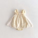 【66-90】ロンパース ベビー 蝶結び 刺繡 可愛い - 画像 (5)