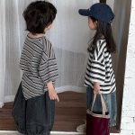 【80-140】Tシャツ ボーダー ドロップショルダー - 画像 (11)