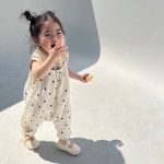 【80-130】サロペット ドットorシンプル 可愛い - 画像 (3)