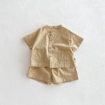 【80-120】セットアップ パステルカラー チェック - 画像 (5)