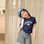 【80-130】半袖Tシャツ 女の子 プリント ストレッチで快適 - 画像 (5)