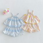 【73-120】キャミセットアップ ベビー 女の子 花柄 - 画像 (2)