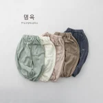 【80-130】パンツ ボトムス ベビー 韓国風 シンプル - 画像 (4)