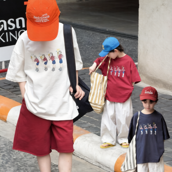 【90-160cm】半袖Tシャツ 男の子 ゆったり カジュアル 合わせやすい