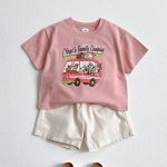 【80-130】半袖Tシャツ アニマル ファミリーがバスで冒険 - 画像 (9)