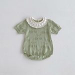 【66-90】ロンパース フリル ニット ベビー服 - 画像 (11)