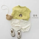 【80-130】パンツ ボトムス ベビー 韓国風 シンプル - 画像 (5)
