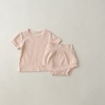 【66-100】セットアップ 可愛い リブ サマー - 画像 (9)